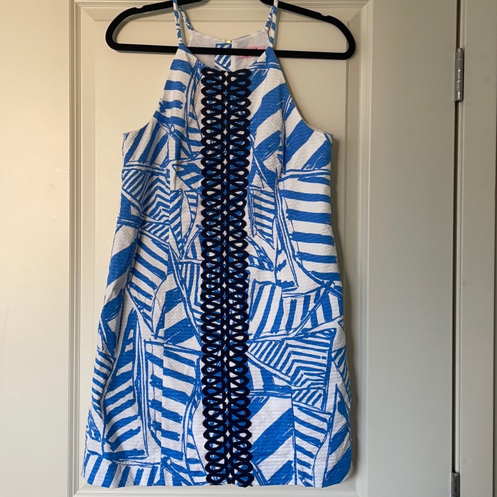 LILY PULITZER Annabelle Shift Dress in Bay Blue